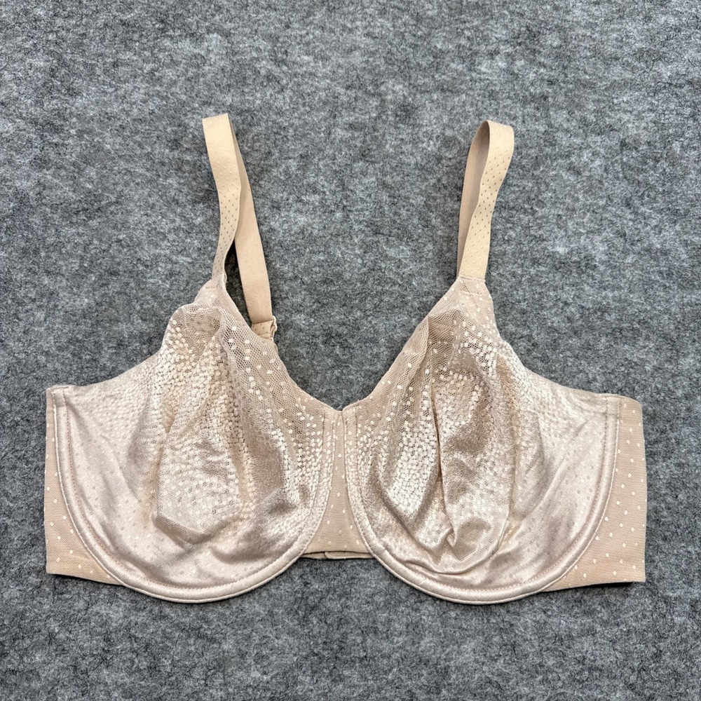 Wacoal Back Appeal Underwire minimizer bra women's 36G beige back closure 855303